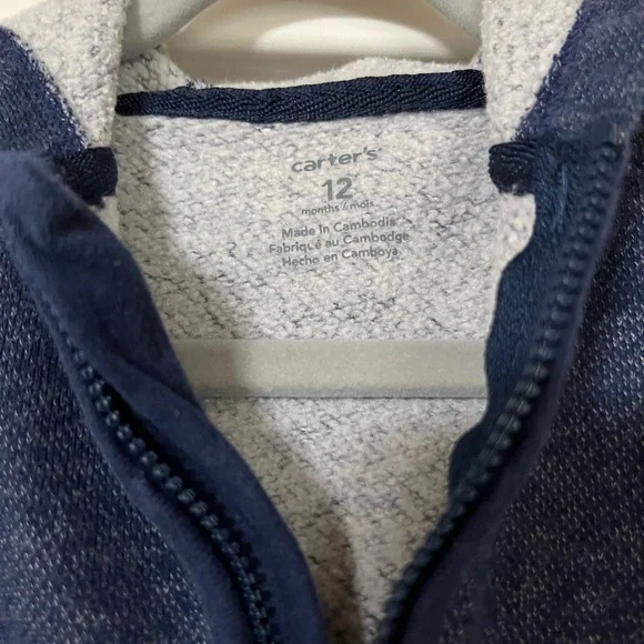 Carter’s Fleece lined Raccoon-bottom Onesie - Picture 3 of 6